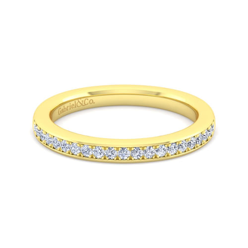 14K Yellow Gold Diamond Matching Wedding Band