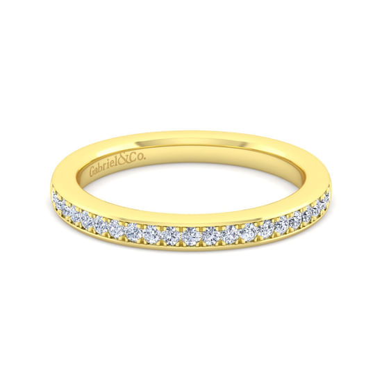 Gabriel - 14K Yellow Gold Diamond Matching Wedding Band
