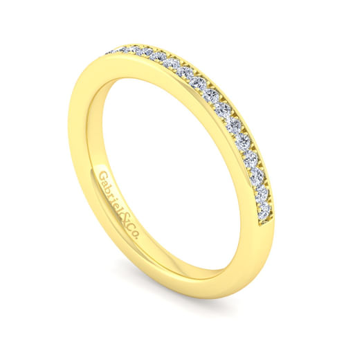 14K Yellow Gold Diamond Matching Wedding Band