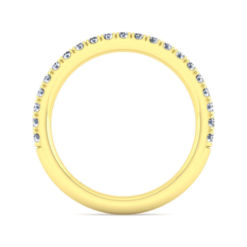 14K Yellow Gold Diamond Matching Wedding Band