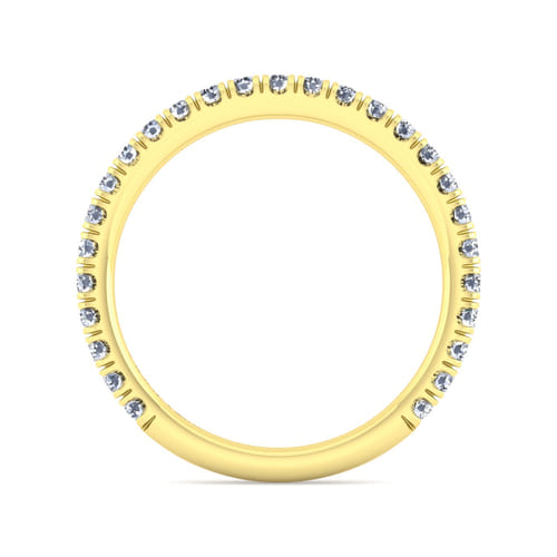 14K Yellow Gold Diamond Matching Wedding Band