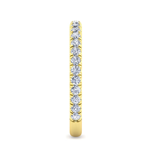 14K Yellow Gold Diamond Matching Wedding Band
