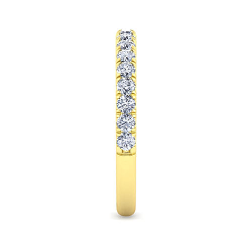 14K Yellow Gold Diamond Matching Wedding Band