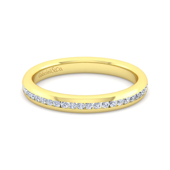 Gabriel - 14K Yellow Gold Diamond Matching Wedding Band