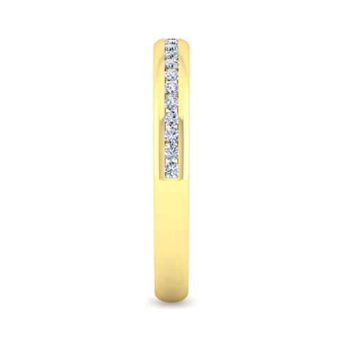 14K Yellow Gold Diamond Matching Wedding Band