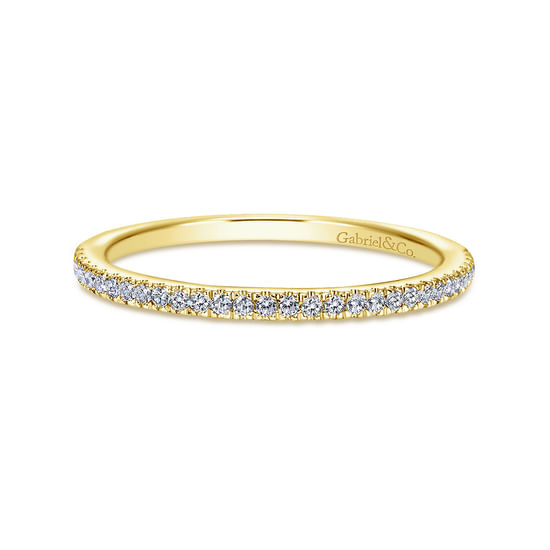 Gabriel - 14K Yellow Gold Diamond Matching Wedding Band