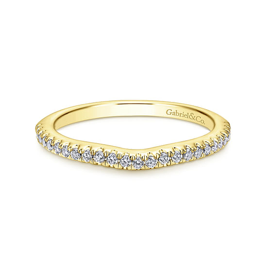 Gabriel - 14K Yellow Gold Diamond Matching Wedding Band