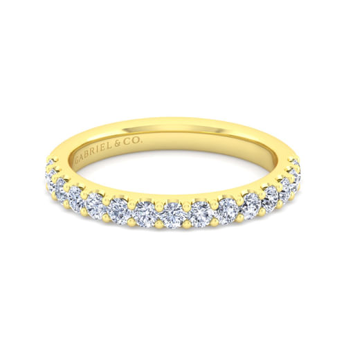 14K Yellow Gold Diamond Matching Wedding Band