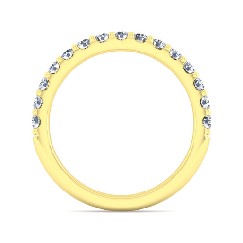 14K Yellow Gold Diamond Matching Wedding Band