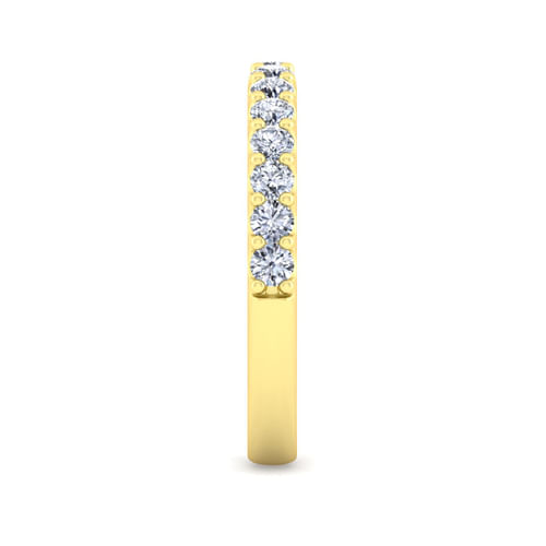 14K Yellow Gold Diamond Matching Wedding Band