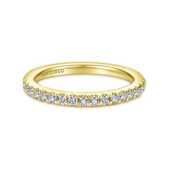 Gabriel - 14K Yellow Gold Diamond Matching Wedding Band