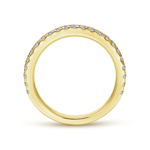 14K Yellow Gold Diamond Matching Wedding Band
