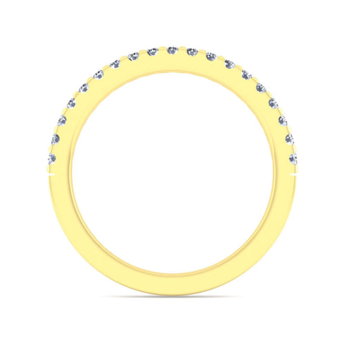 14K Yellow Gold Diamond Matching Wedding Band