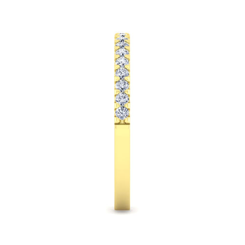 14K Yellow Gold Diamond Matching Wedding Band