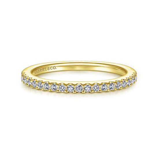 Gabriel - 14K Yellow Gold Diamond Matching Wedding Band