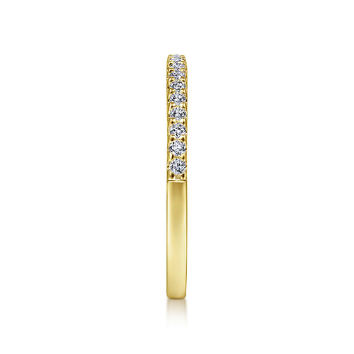 14K Yellow Gold Diamond Matching Wedding Band