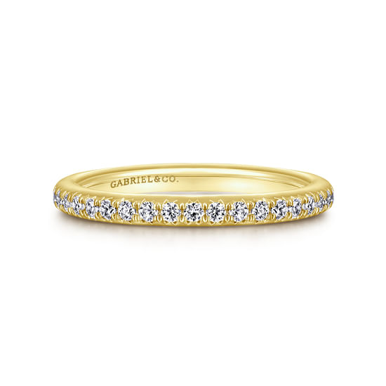 Gabriel - 14K Yellow Gold Diamond Matching Wedding Band