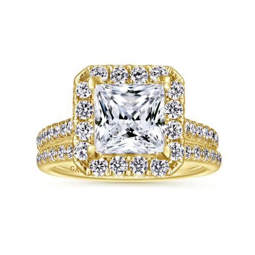 14K Yellow Gold Diamond Matching Wedding Band