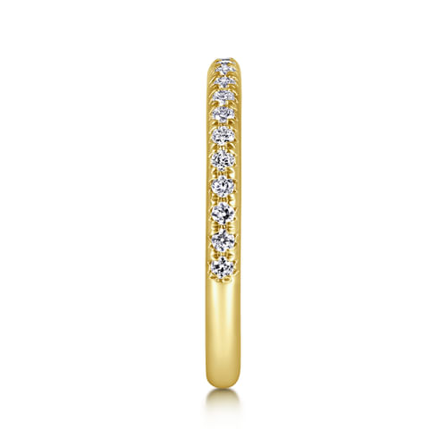 14K Yellow Gold Diamond Matching Wedding Band