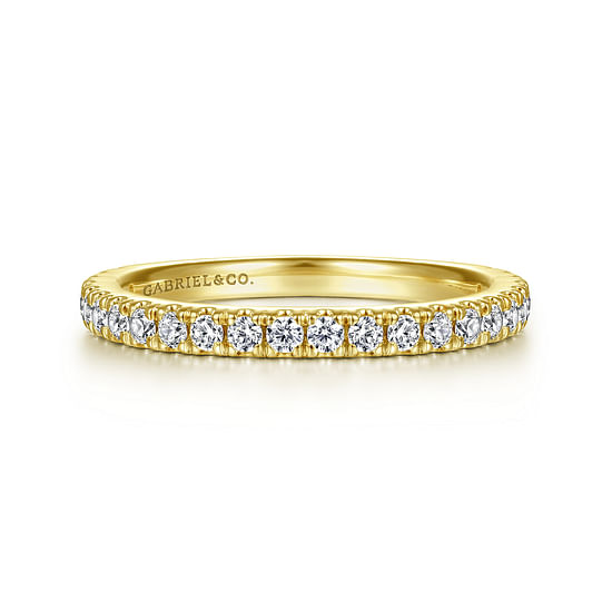 Gabriel - 14K Yellow Gold Diamond Matching Wedding Band