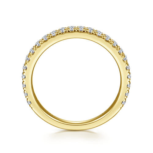 14K Yellow Gold Diamond Matching Wedding Band