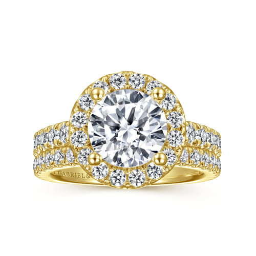 14K Yellow Gold Diamond Matching Wedding Band