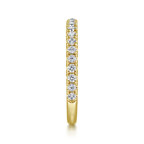 14K Yellow Gold Diamond Matching Wedding Band