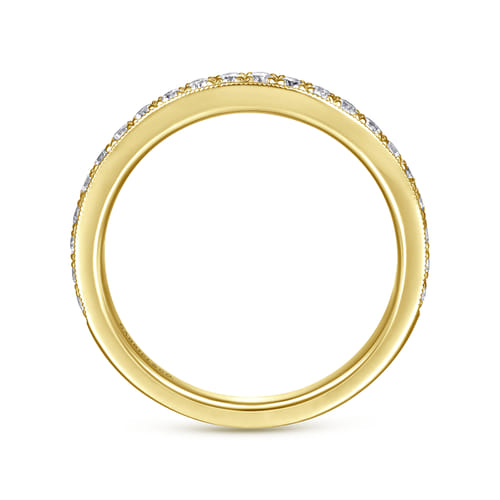 14K Yellow Gold Diamond Matching Wedding Band