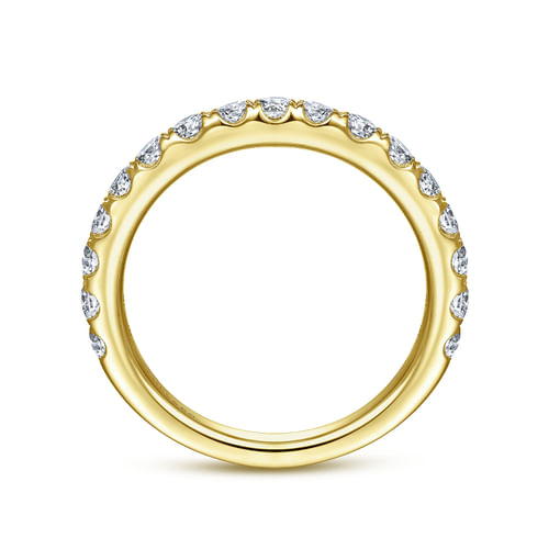 14K Yellow Gold Diamond Matching Wedding Band