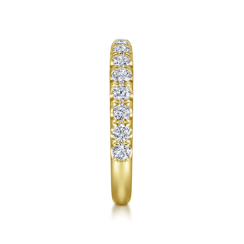 14K Yellow Gold Diamond Matching Wedding Band