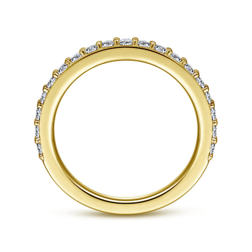 14K Yellow Gold Diamond Matching Wedding Band