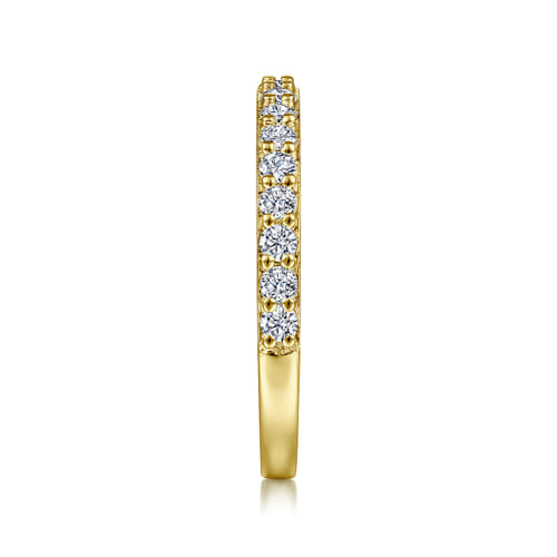 14K Yellow Gold Diamond Matching Wedding Band