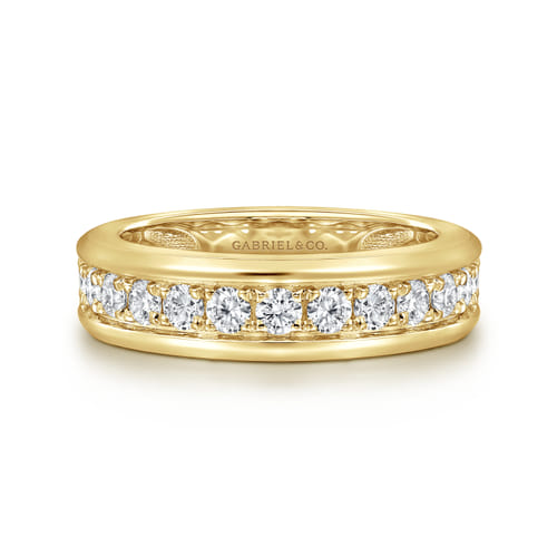14K Yellow Gold Diamond Mens Ring 14K Yellow Gold Diamond Mens Ring