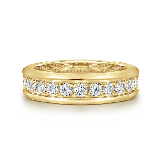 Gabriel - 14K Yellow Gold Diamond Mens Ring