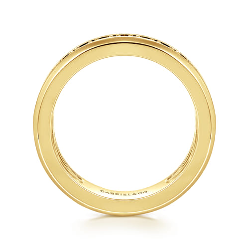 14K Yellow Gold Diamond Mens Ring 14K Yellow Gold Diamond Mens Ring