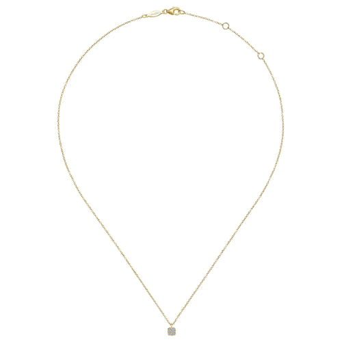 14K Yellow Gold Diamond Necklace