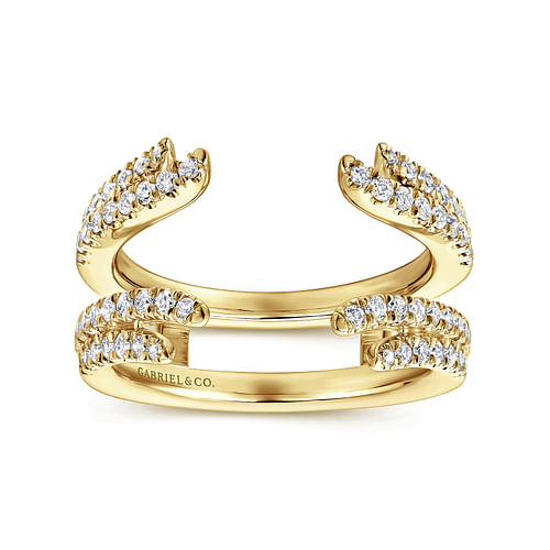 14K Yellow Gold Diamond Ring Enhancer