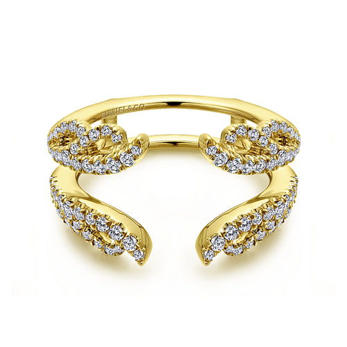 14K Yellow Gold Diamond Ring Enhancer