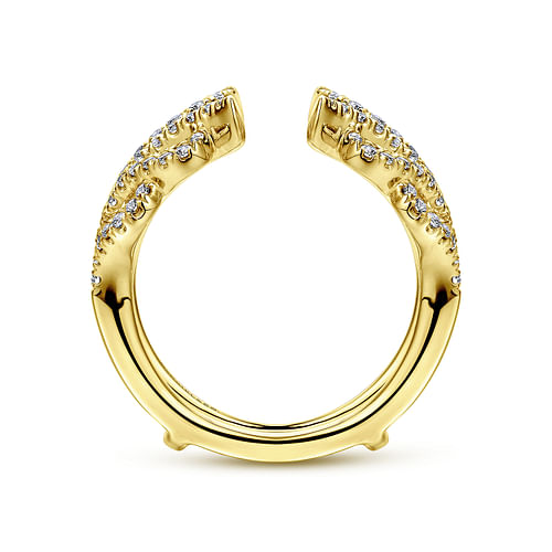 14K Yellow Gold Diamond Ring Enhancer