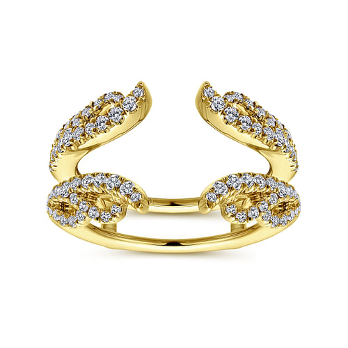 14K Yellow Gold Diamond Ring Enhancer