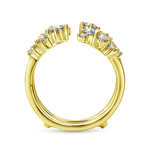 14K Yellow Gold Diamond Ring Enhancer