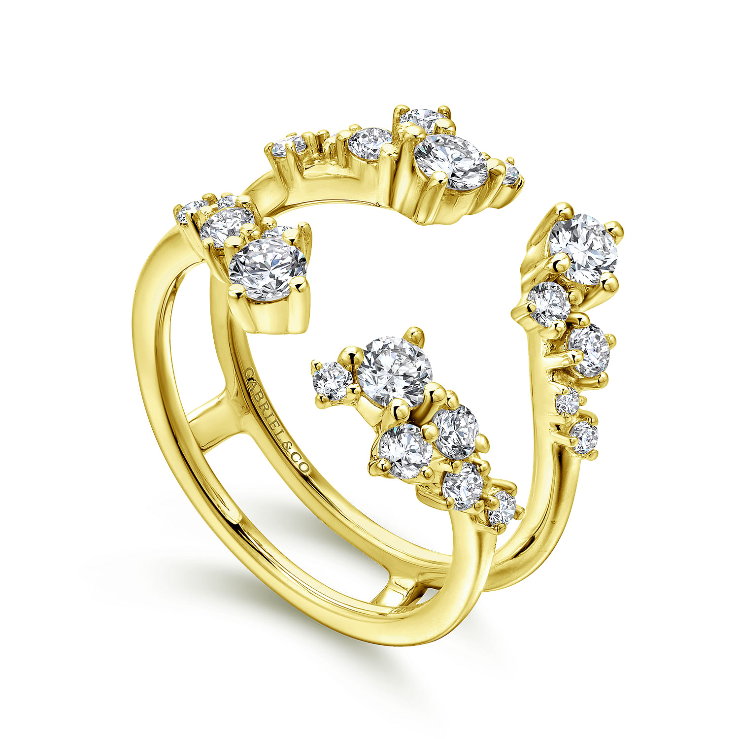 14K Yellow Gold Diamond Ring Enhancer