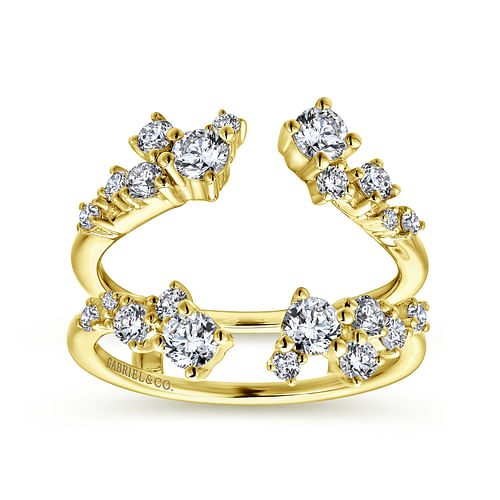 14K Yellow Gold Diamond Ring Enhancer