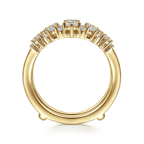 14K Yellow Gold Diamond Ring Enhancer