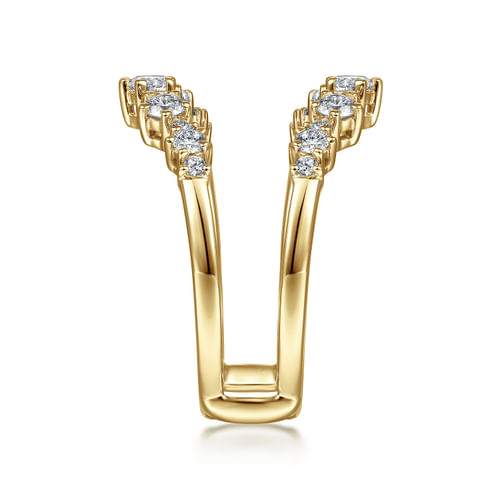 14K Yellow Gold Diamond Ring Enhancer