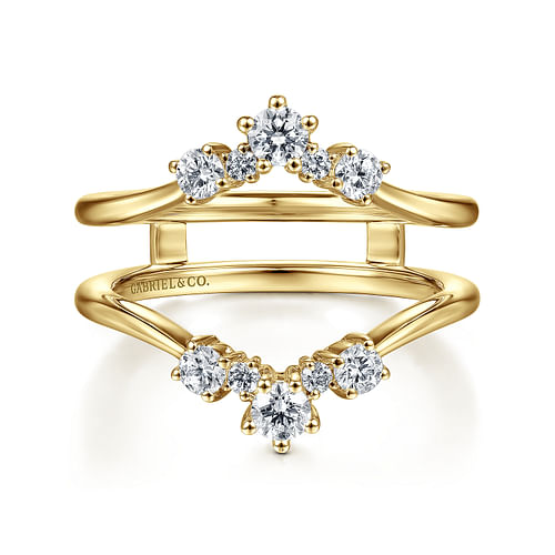 14K Yellow Gold Diamond Ring Enhancer