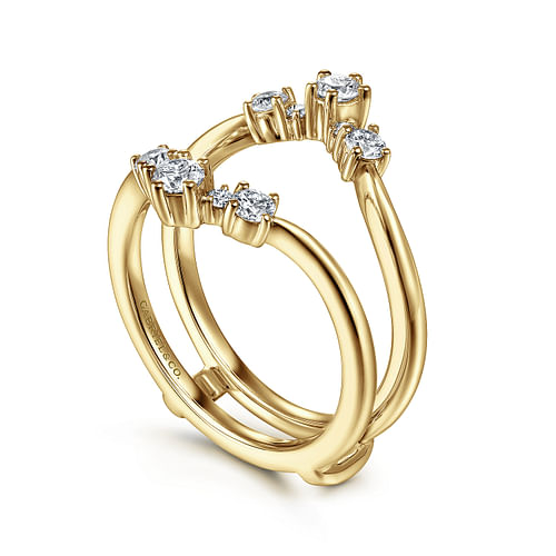 14K Yellow Gold Diamond Ring Enhancer