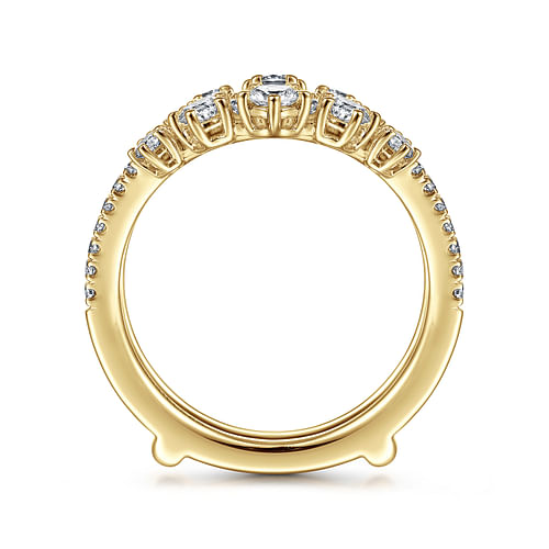 14K Yellow Gold Diamond Ring Enhancer