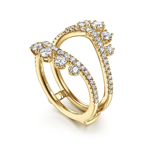 14K Yellow Gold Diamond Ring Enhancer