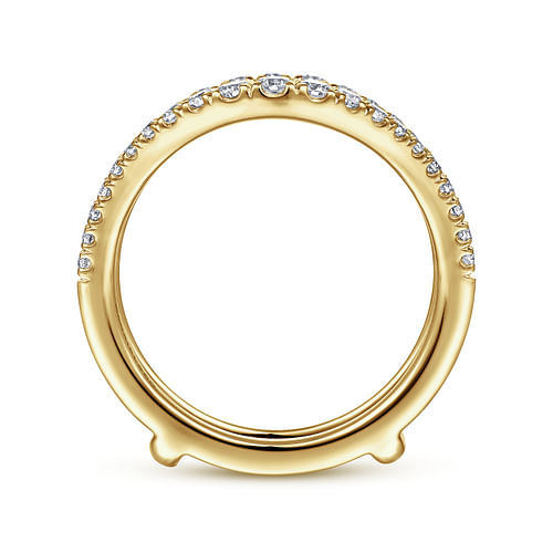 14K Yellow Gold Diamond Ring Enhancer